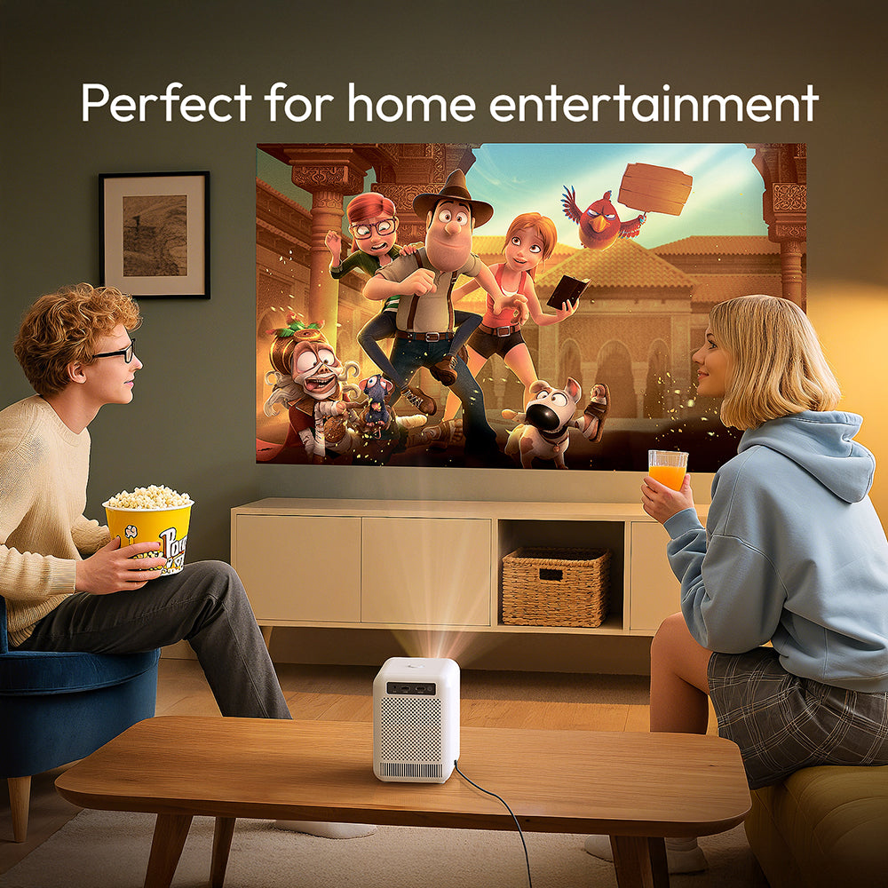 LOVE U4 Mini Home Theater Projector 1080P 4k Mini Projector Android WIFI， Fully Sealed Dustproof
