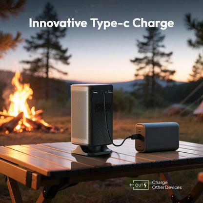 BYINTEK P70X Mini Projector  4K 3D Portable Built-in Battery Outdoor & Home Theater
