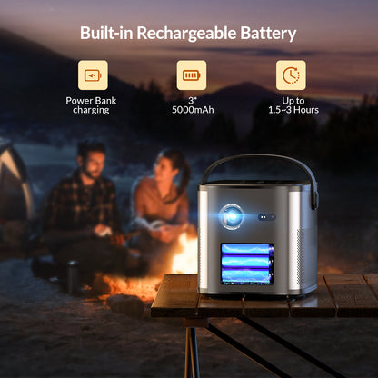 BYINTEK UFO U80 Max 1080P DLP Projector   support 4K Portable Mini Projector With Battery