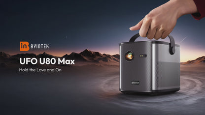 BYINTEK UFO U80 Max 1080P DLP Projector   support 4K Portable Mini Projector With Battery